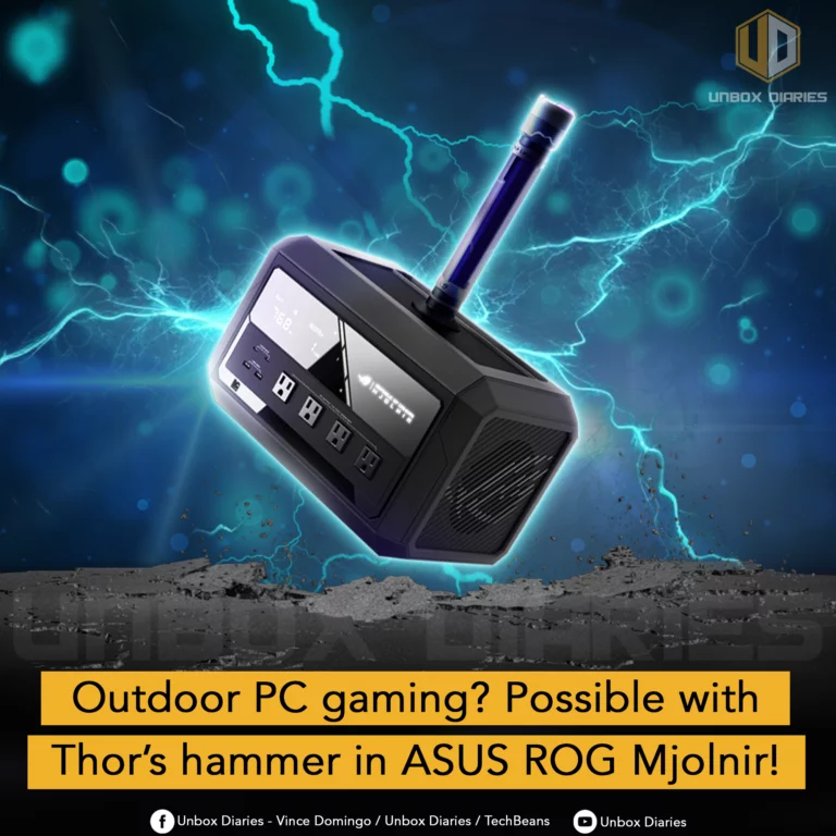 Outdoor PC Gaming Possible With Thors Hammer In ASUS ROG Mjolnir