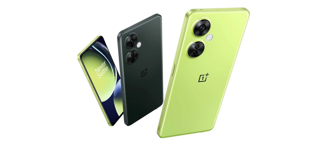 OnePlus Nord CE 3 Lite two colors, pastel lime and chromatic gray