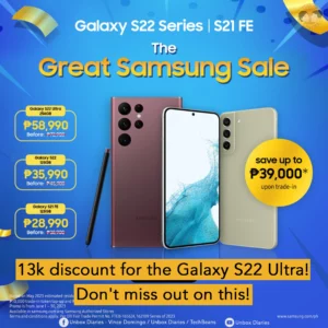 13k discount for the Galaxy S22 Ultra! Don’t miss out on this!