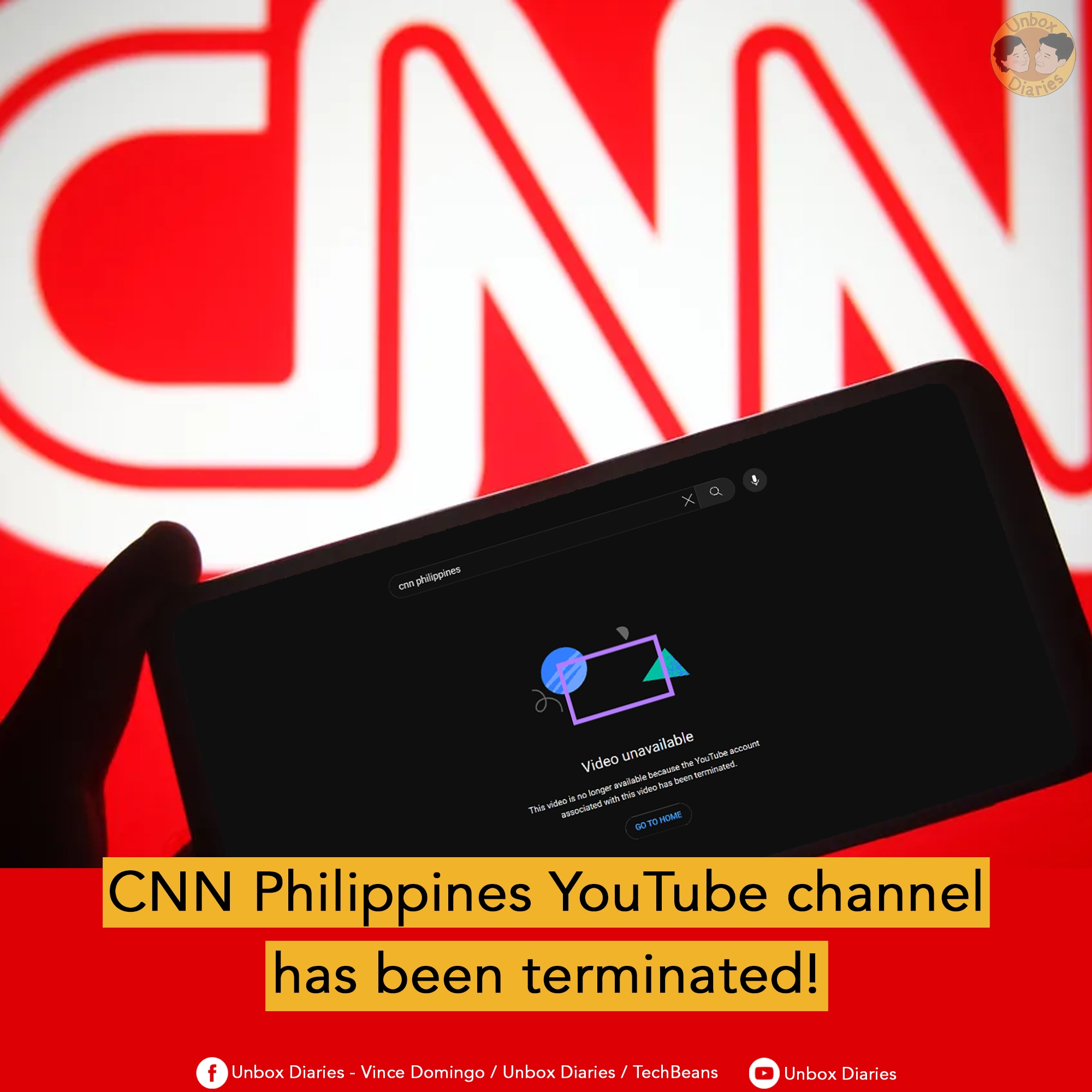 CNN Philippines YouTube channel has been terminated! - Unbox Diaries