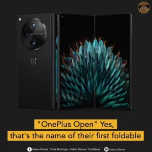 “OnePlus Open” — Yes, that’s the name of their first foldable