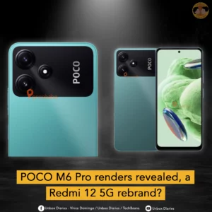 POCO M6 Pro renders look similarly to Redmi 12 5G