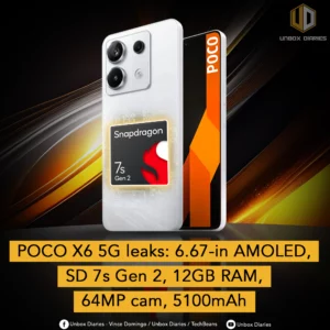POCO X6 5G leaks: 6.67-in AMOLED, SD 7s Gen 2, 12GB RAM, 64MP cam, 5100mAh