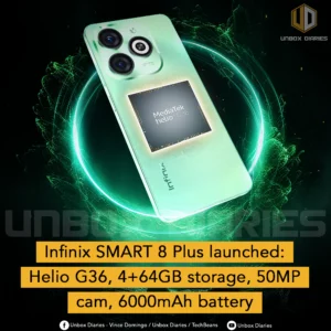 Infinix SMART 8 Plus launched: Helio G36, 4+64GB storage, 50MP cam, 6000mAh battery