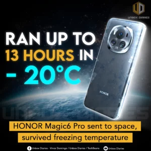 HONOR Magic6 Pro sent to space, survived freezing temperature