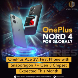 OnePlus Ace 3V: First Phone with Snapdragon 7+ Gen 3 Chipset Expected This Month