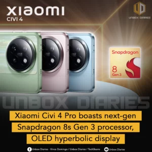 Xiaomi Civi 4 Pro boasts next-gen Snapdragon 8s Gen 3 processor, OLED hyperbolic display