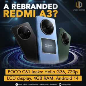 POCO C61 leaks: Helio G36, 720p LCD display, 4GB RAM, Android 14