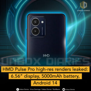 HMD Pulse Pro high-res renders leaked: 6.56” display, 5000mAh battery, Android 14
