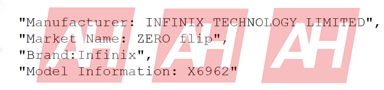 Infinix Zero Flip certification