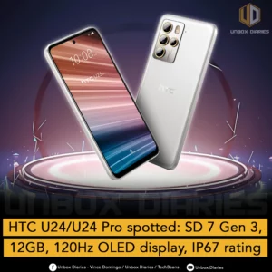 HTC U24/U24 Pro spotted: SD 7 Gen 3, 12GB, 120Hz OLED display, IP67 rating